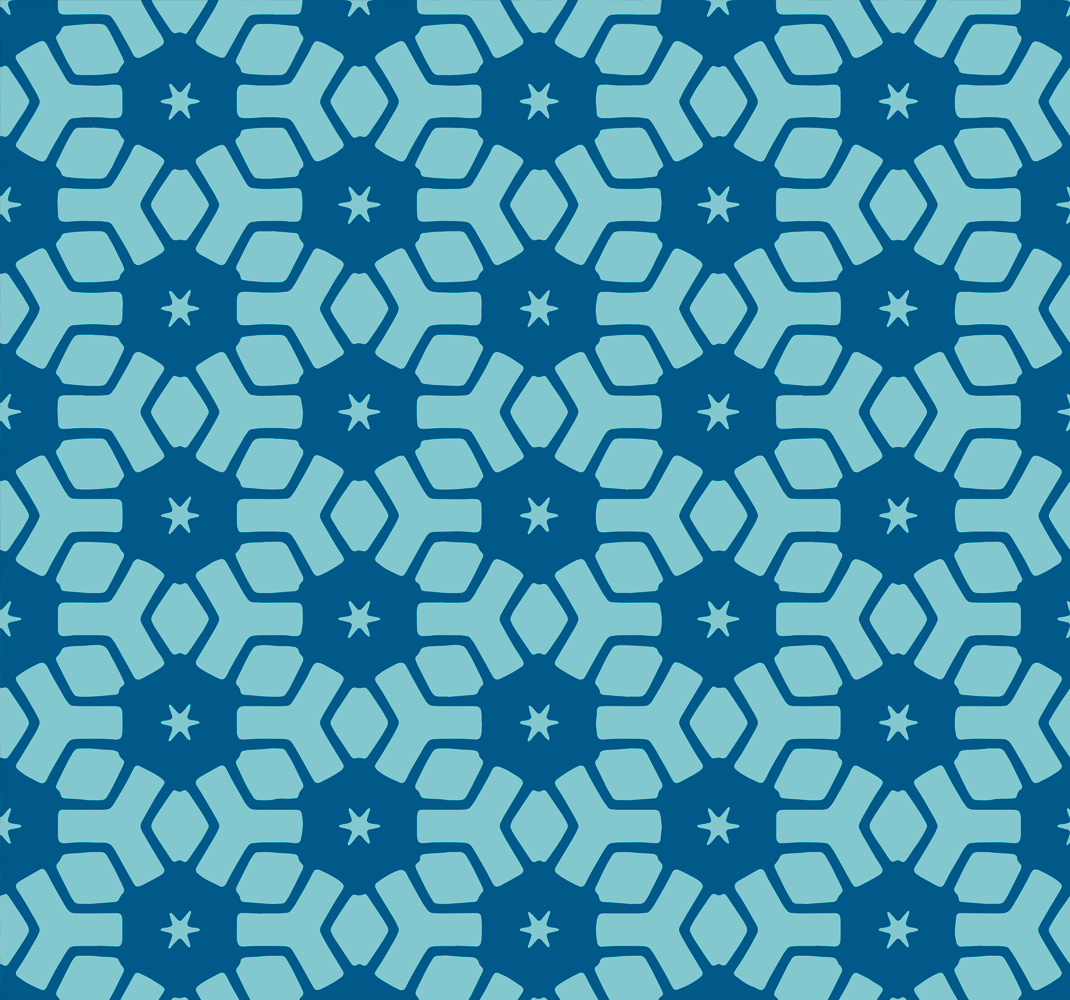 Bathroom vinyl rug with blue tile design - TenStickers