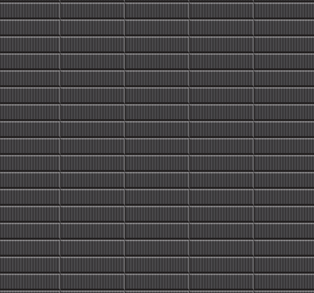 Bathroom vinyl rug black tile 3d design - TenStickers