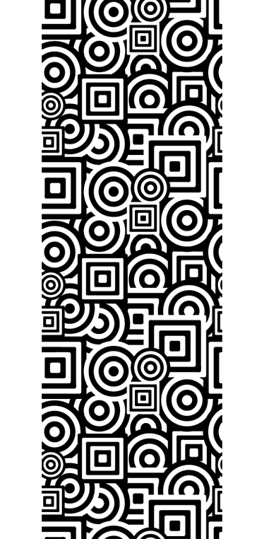 Bathroom vinyl rug concentric decorative vinyl - TenStickers