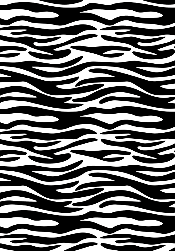 Bathroom vinyl rug zebra print shower curtain - TenStickers