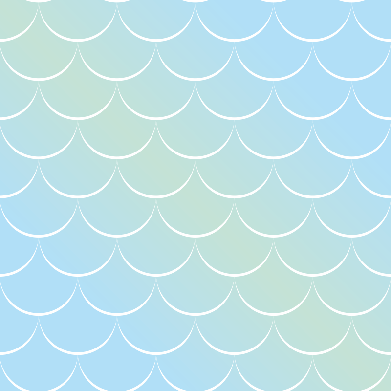 Bathroom vinyl rug with pastel scales design - TenStickers