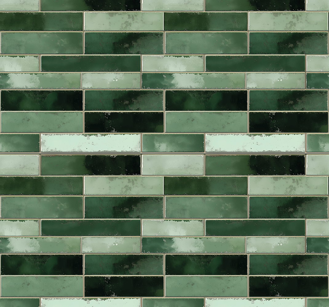 Long green bathroom vinyl rug - TenStickers