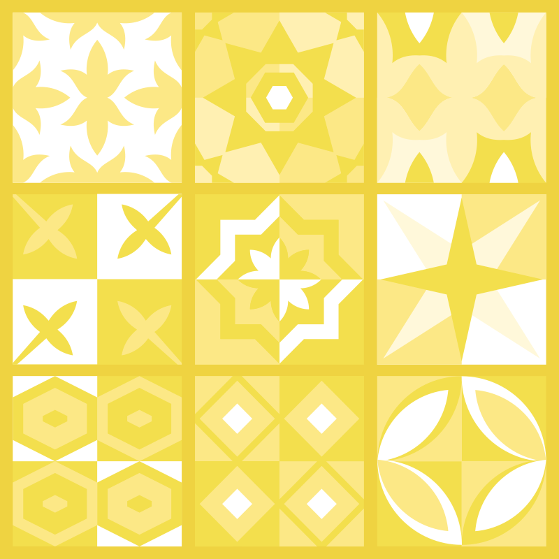 Illuminating pantone bathroom vinyl rug - TenStickers