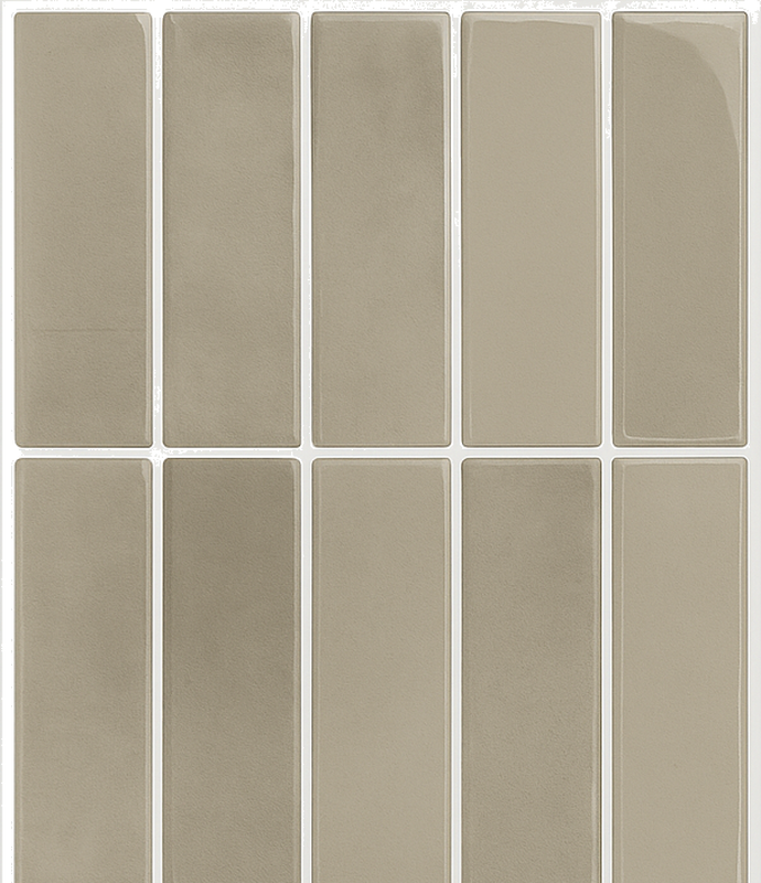 Linear stone natural bathroom vinyl rug - TenStickers