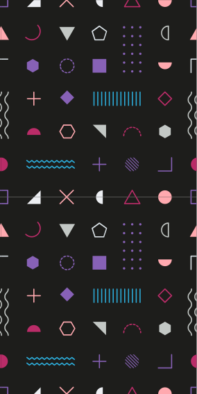 Bedroom vinyl rug with colorful retro patterns - TenStickers