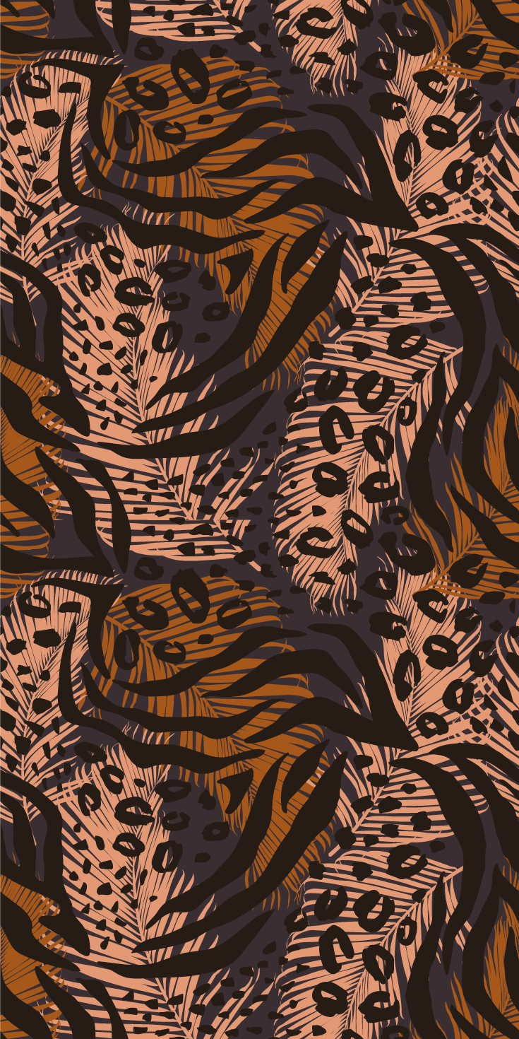 Bedroom vinyl rug in vibrant abstract african style - TenStickers