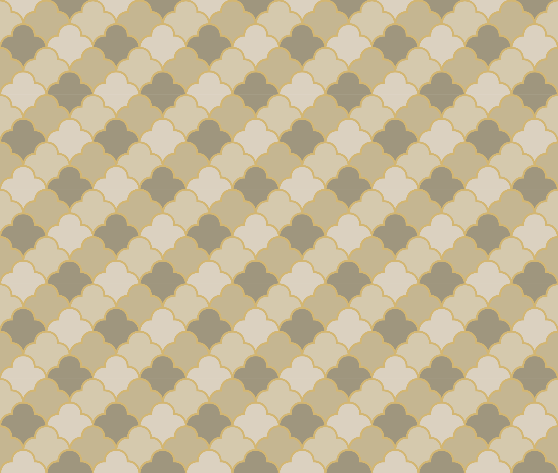 Bedroom vinyl rug with beige art deco design - TenStickers