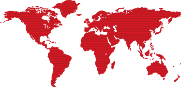 Bedroom vinyl rug with red lines worldmap design - TenStickers