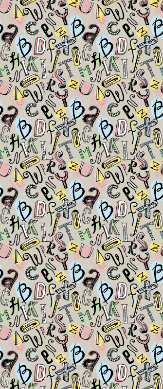 Bedroom vinyl rug nordic style design - TenStickers