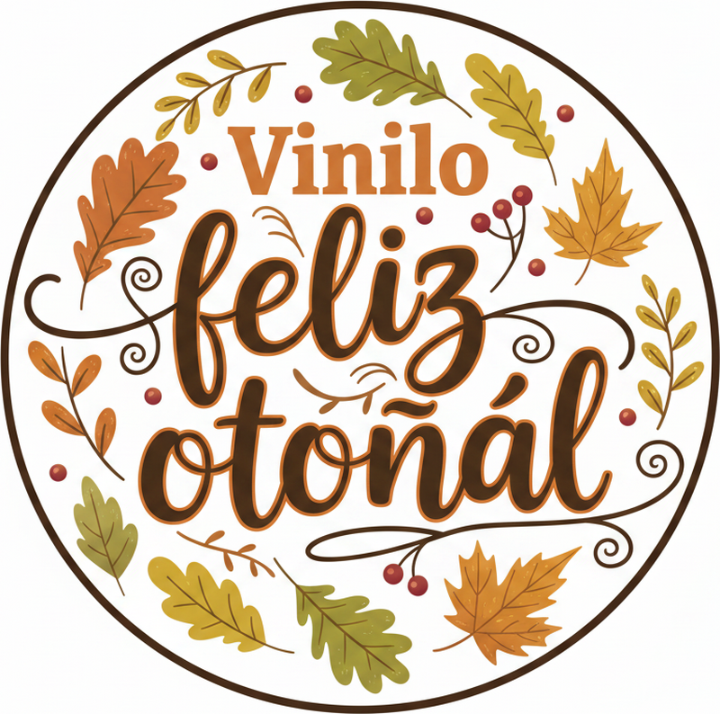 Bedroom vinyl rug happy autumn vinyl - TenStickers