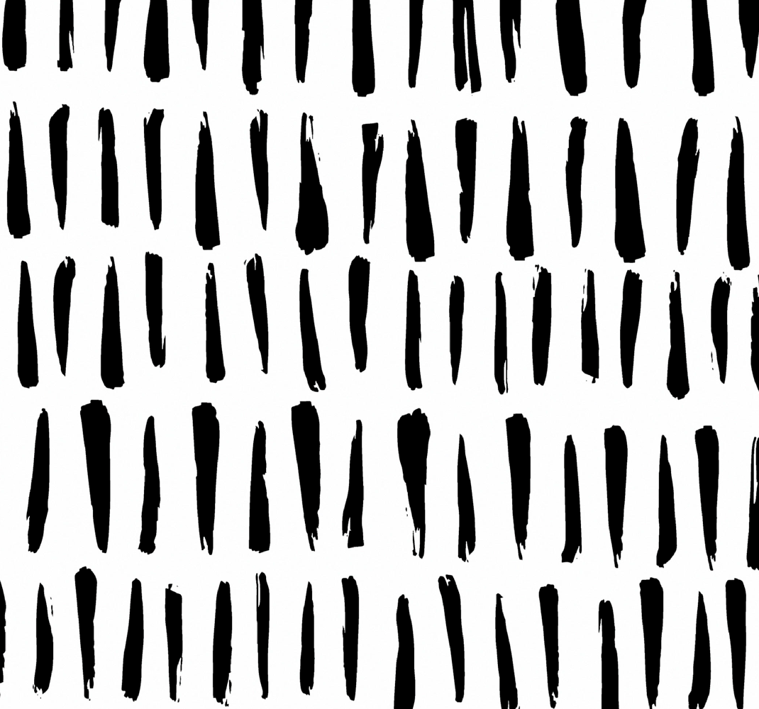 Scandinavian vinyl rug with irregular stripes pattern - TenStickers