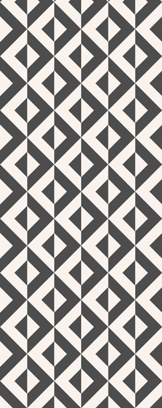 Scandinavian vinyl rug in nordic geometric style - TenStickers