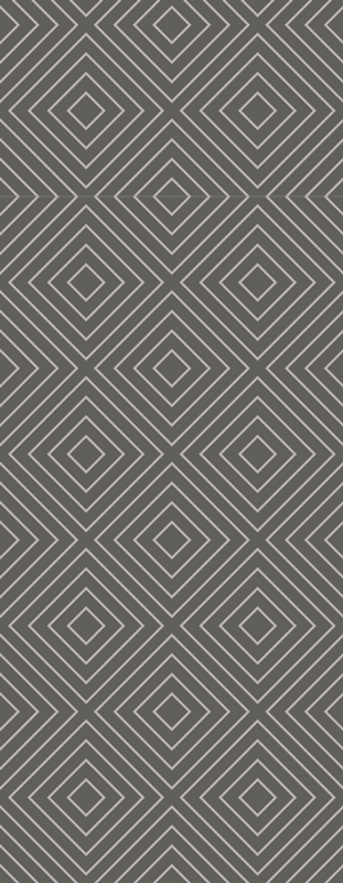 Scandinavian vinyl rug with white and gray squares - TenStickers