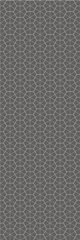 Scandinavian vinyl rug with minimalist hexagon design - TenStickers