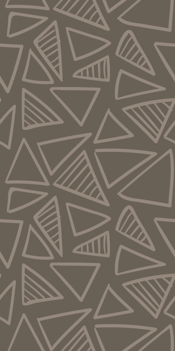Scandinavian vinyl rug in brown triangle stripes - TenStickers