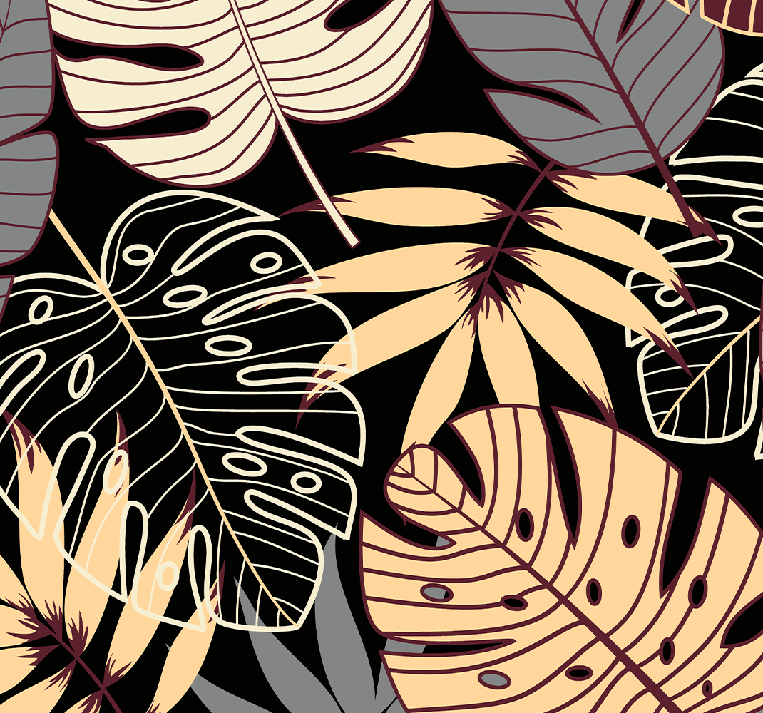 Nature vinyl rug vintage jungle wallpaper - TenStickers