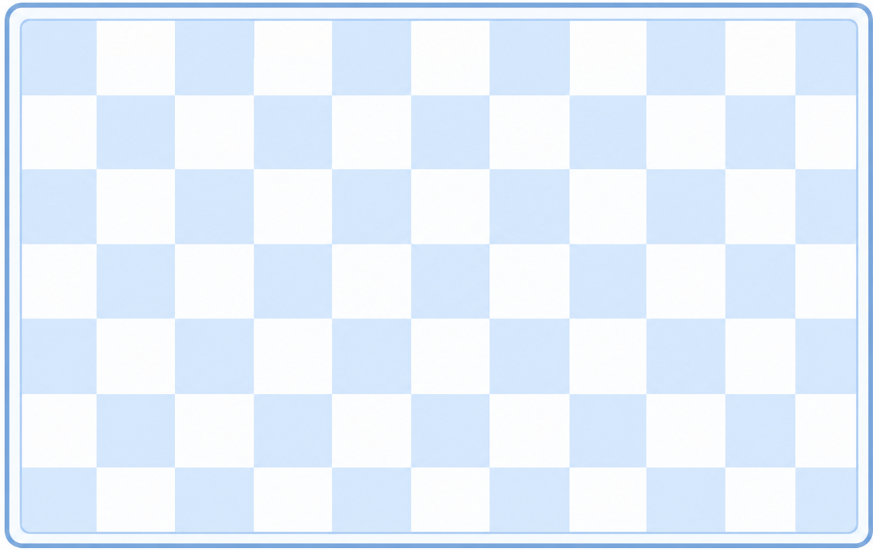 Blue vinyl rug summer checkered design - TenStickers