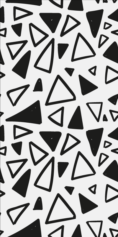 Textured vinyl rug geometric minimalistic triangles - TenStickers