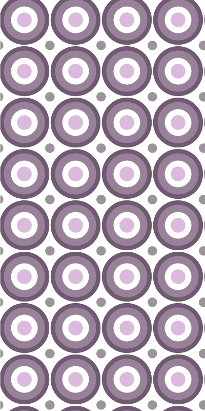 Textured vinyl rug lilac 70s design - TenStickers
