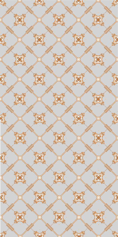 Textured vinyl rug in tile style rhombus - TenStickers