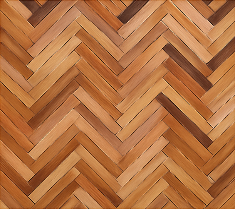Textured vinyl rug in classic oak herringbone - TenStickers