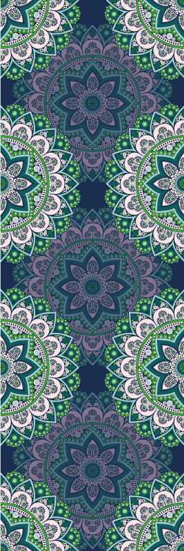 Vintage vinyl rug stained glass mandala design - TenStickers