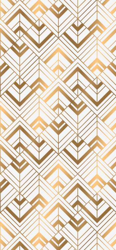 Vintage vinyl rug with diamond art decor pattern - TenStickers