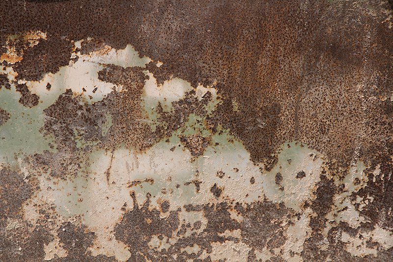 Textured vinyl rug rusty vintage metal wall - TenStickers