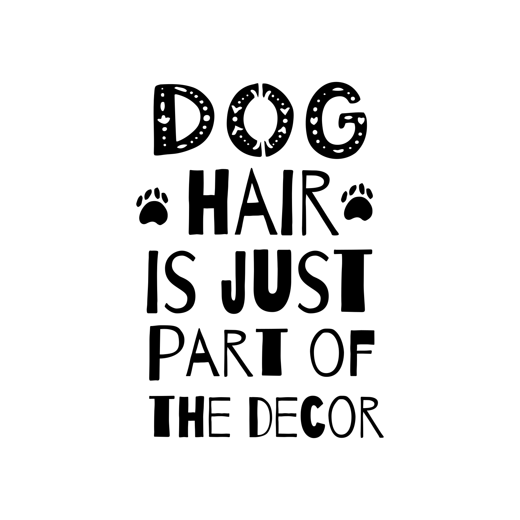 Custom rug, dog hair is part of the decor - TenStickers