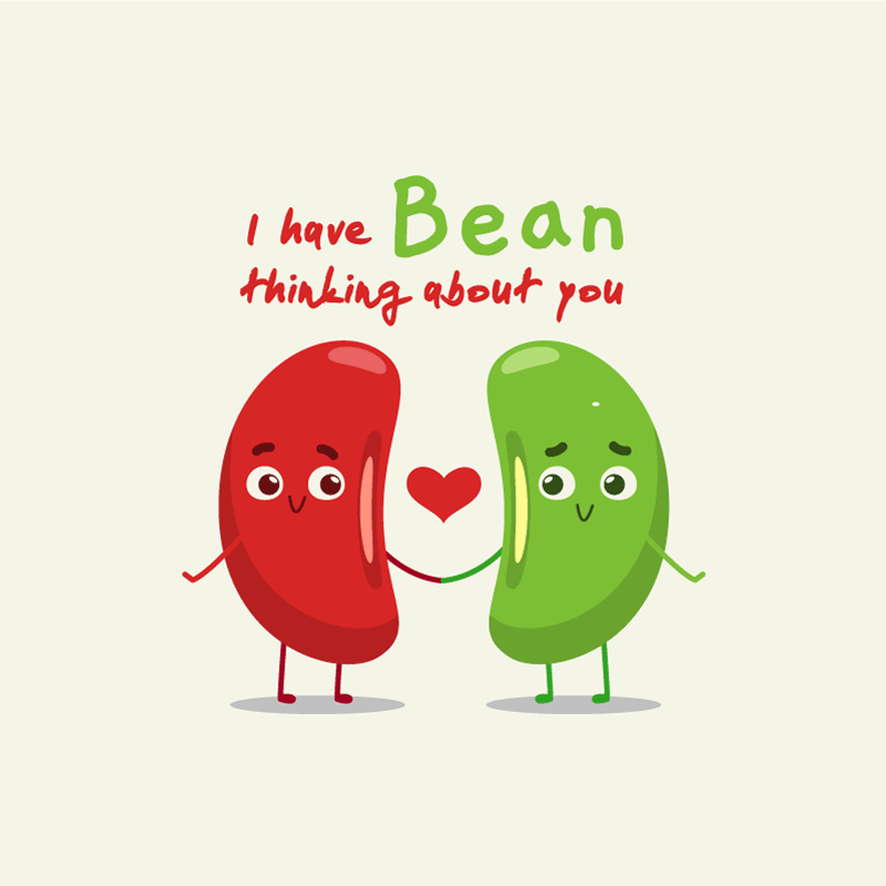 Custom rug with humorous bean quote - TenStickers