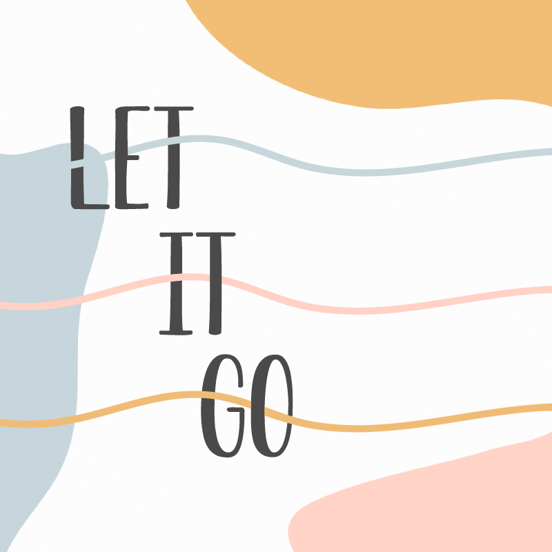 Custom rug with pastel colors let it go design - TenStickers