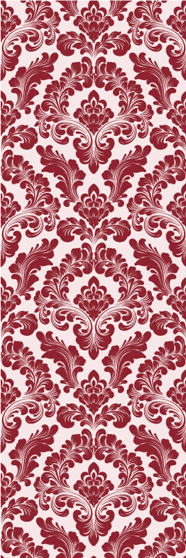 Textured vinyl rug with block print design - TenStickers