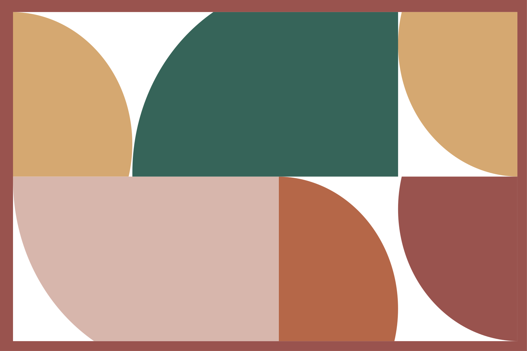 Geometric vinyl rug with abstract geometric pattern - TenStickers