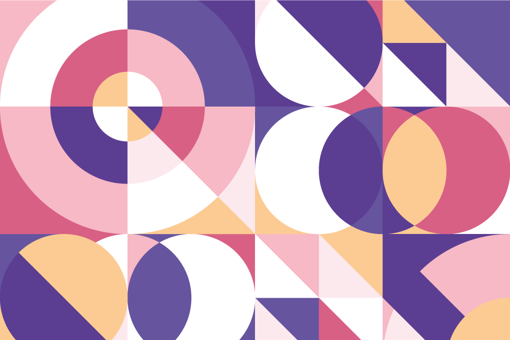 Geometric vinyl rug featuring abstract geometric art - TenStickers