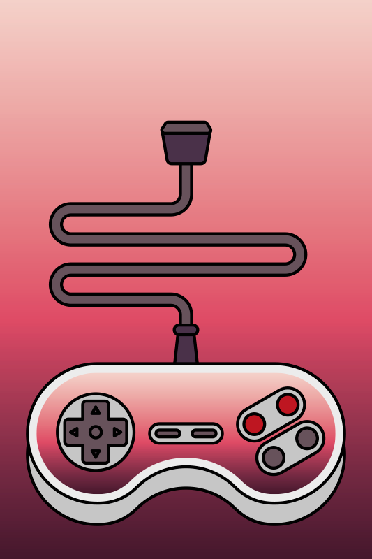 Kids gaming console game vinyl rug - TenStickers