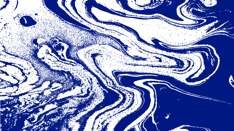 Entrance hall vinyl rug in deep blue marble design - TenStickers