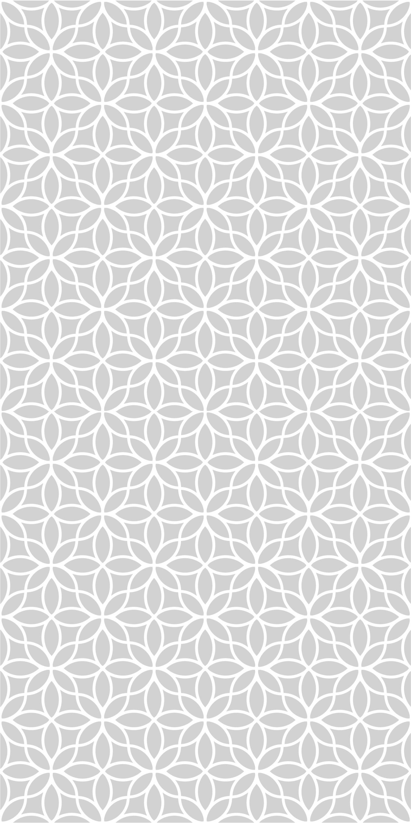 Living room vinyl rug with gray and white pattern - TenStickers