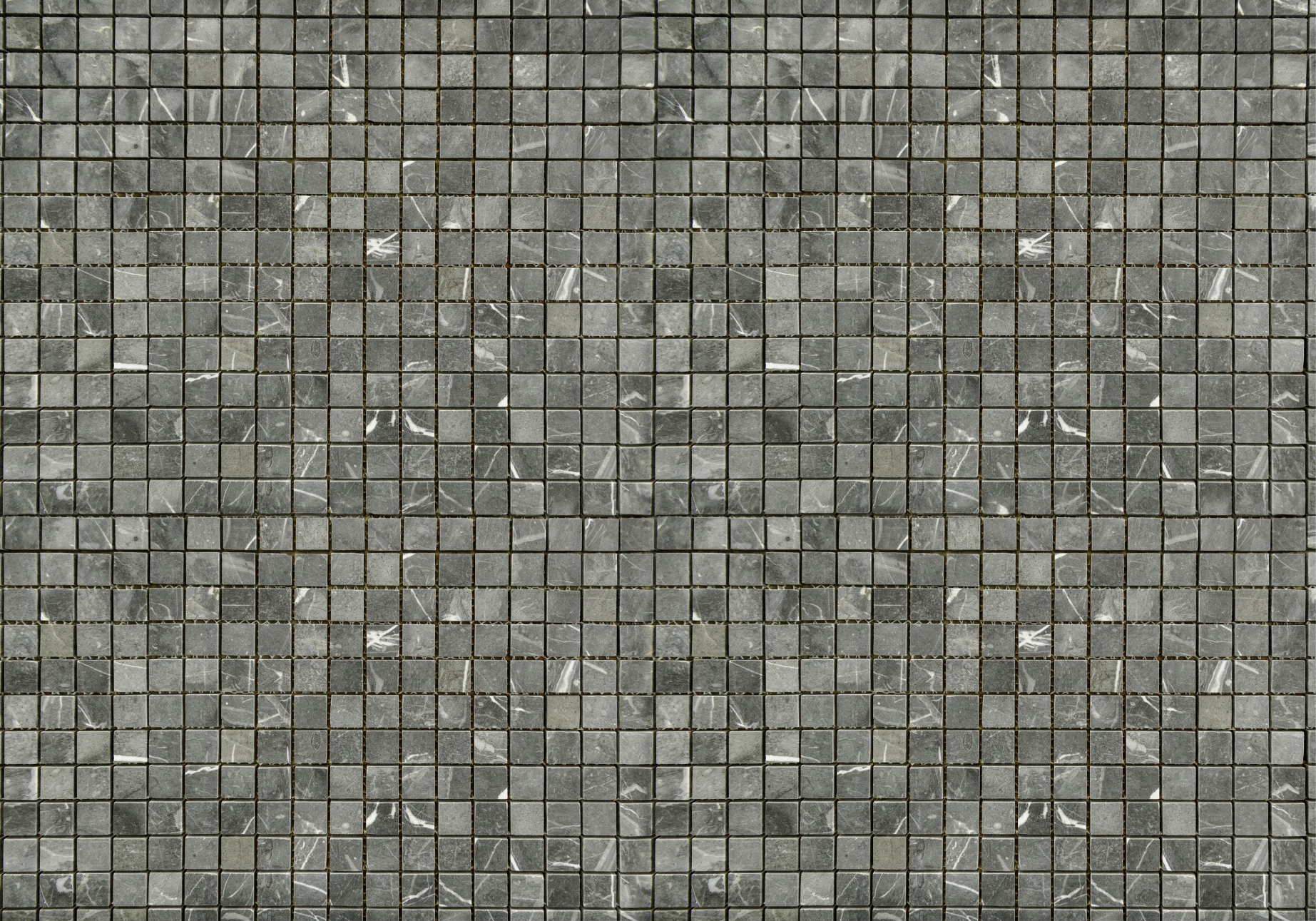 Grey vinyl rug with black tiles pattern - TenStickers