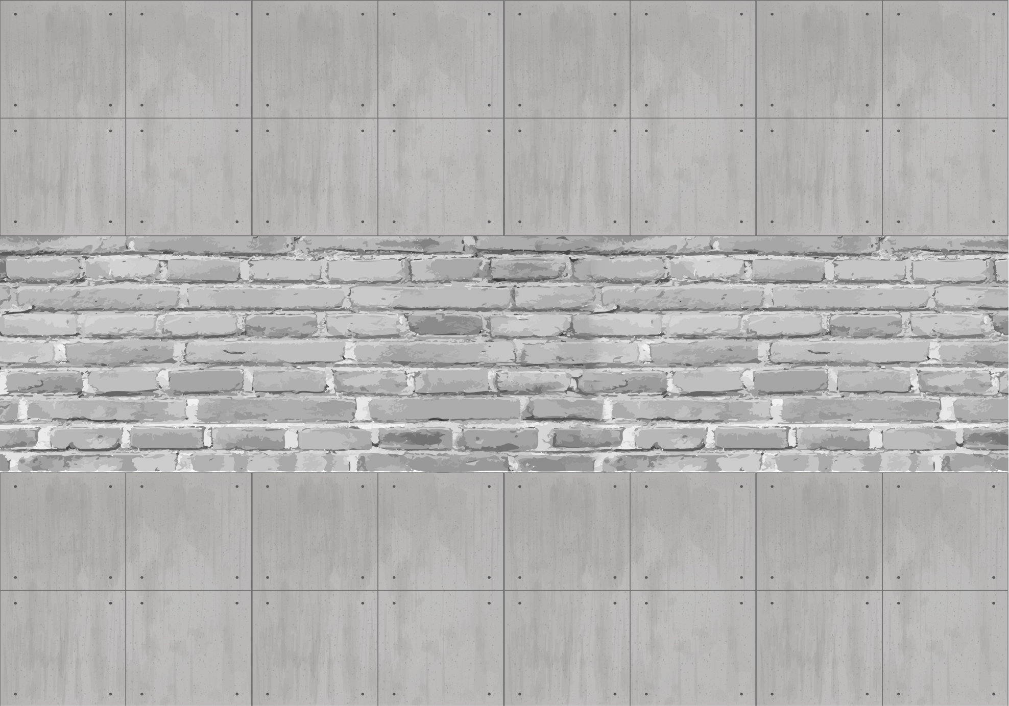 Grey vinyl rug concrete panels design - TenStickers