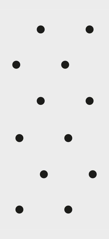 Hall vinyl rug in nordic style with black dots - TenStickers