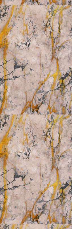 Hall vinyl rug in warm gold marble - TenStickers