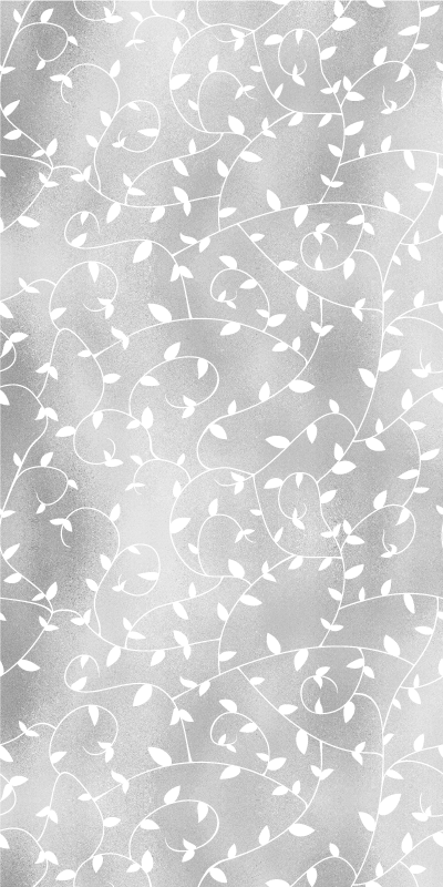 Hall vinyl rug with white and silver tree branches - TenStickers