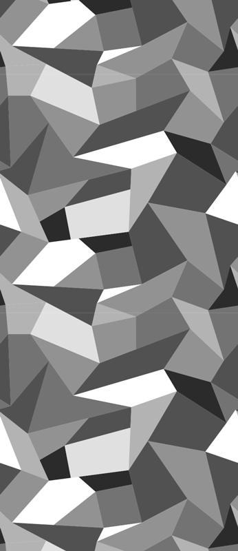 Hall vinyl rug black and white triangles - TenStickers