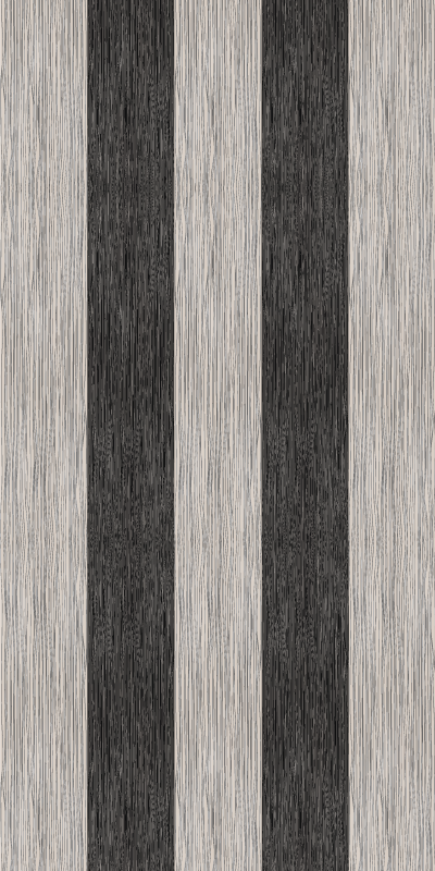 Hall vinyl rug in black and white wood effect - TenStickers