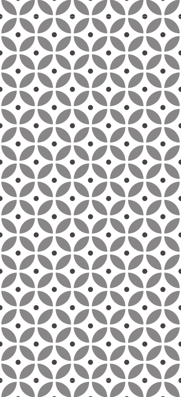Hall vinyl rug nordic style seamless circles - TenStickers
