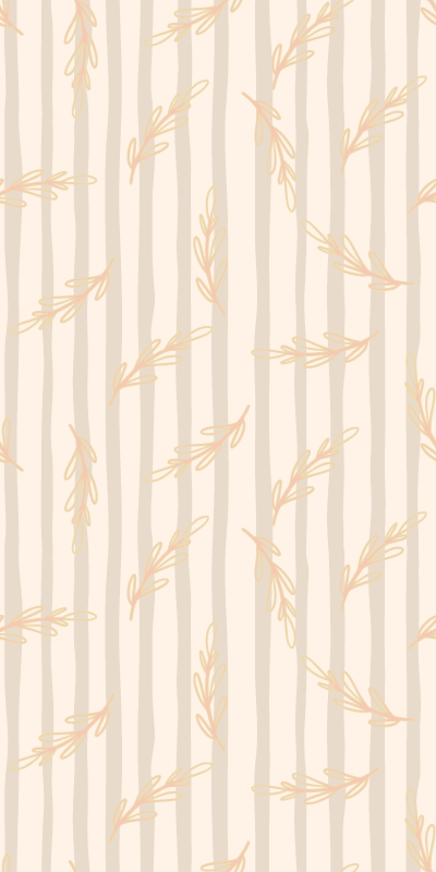 Elegant beige hall vinyl rug - TenStickers