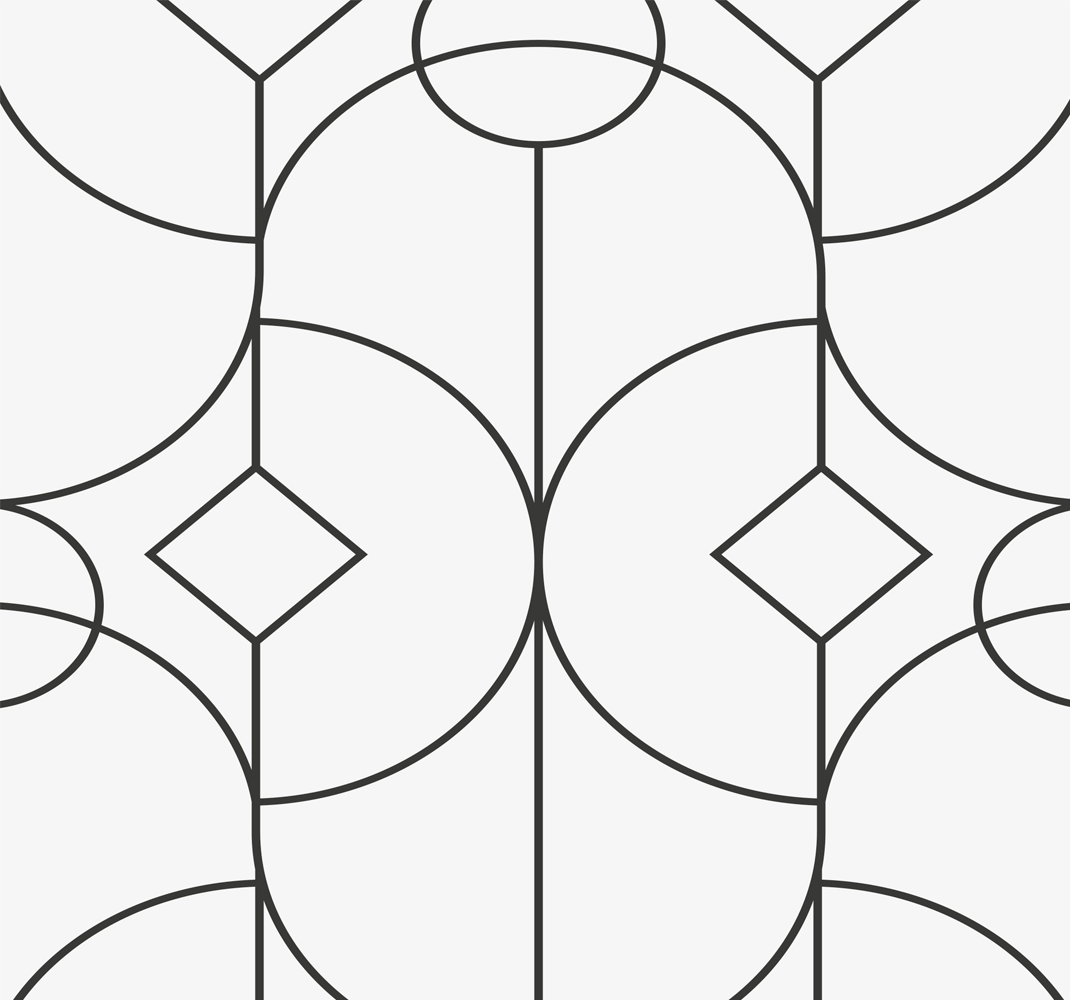 White vinyl rug with a classic elegant pattern - TenStickers