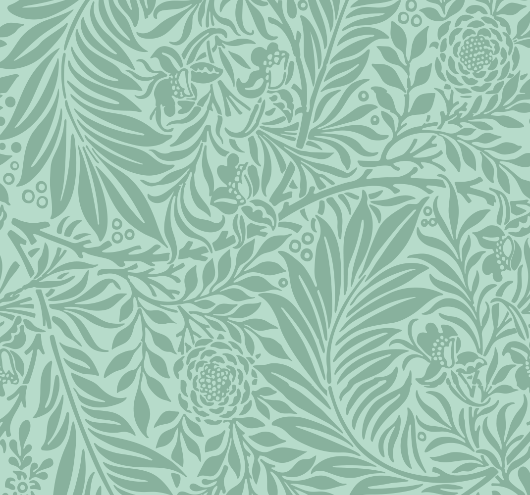 Green vinyl rug with mint green retro design - TenStickers