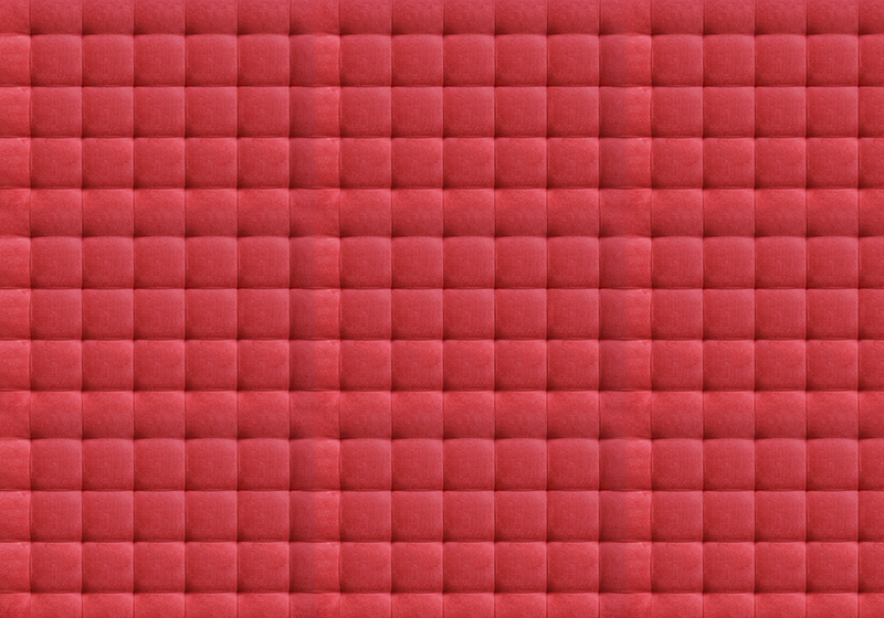 Red vinyl rug with red leather padding - TenStickers