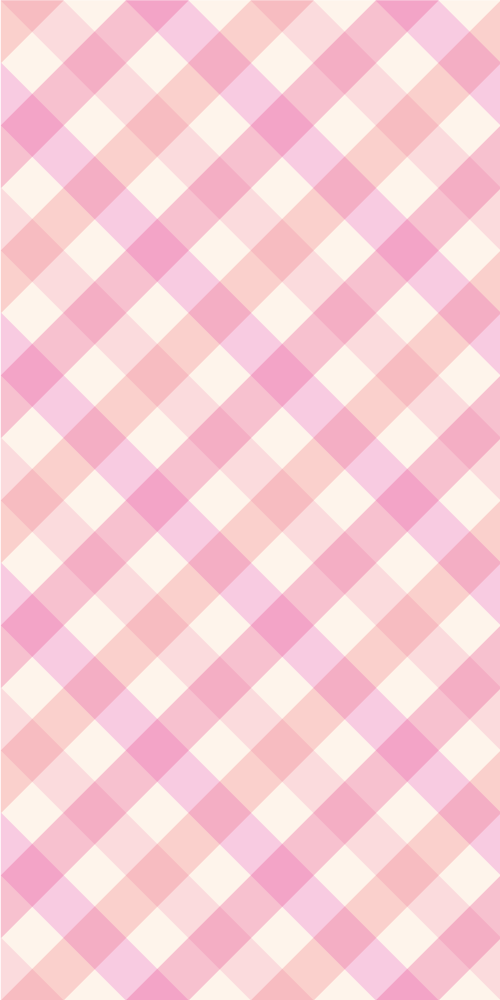 Pink checked pattern pink vinyl rug - TenStickers